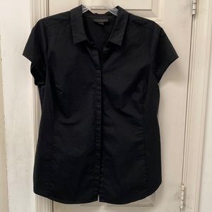 Black short sleeve blouse